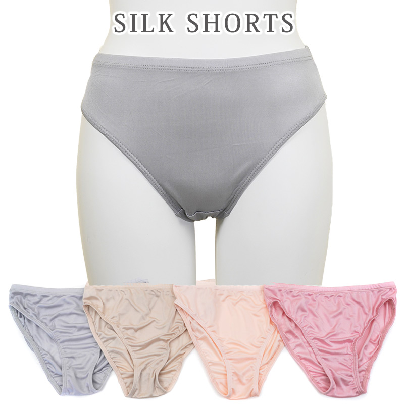 シンプル シルク 100％ ショーツ パンツ りらくシリーズ silk 大きい