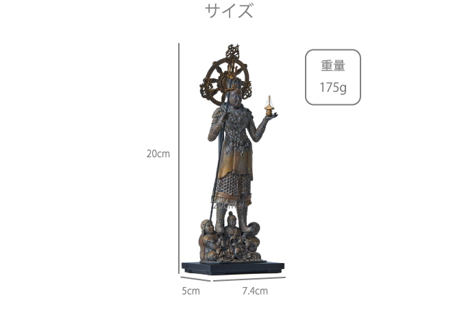 TanaCOCORO 掌 兜跋毘沙門天 tc3795 イスム isumu 仏像フィギュア 兜跋