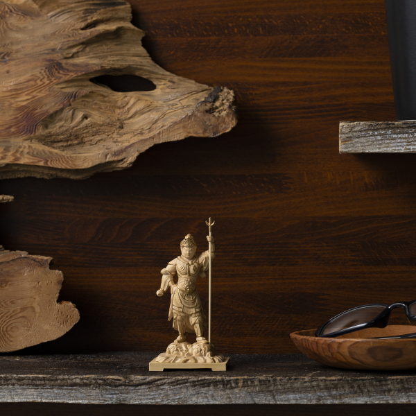 極小仏 泥足毘沙門天 800-123 仏像 MORITA 極小仏像 小さい 小さな仏像