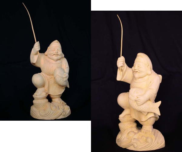 舒服的手工雕刻的惠比寿天摆件-日本购购凭借专业的代购经验,为广大