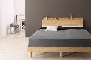 すのこベッド シングル シングルベッド ベッド マットレス付き すのこ ベット グレー 木製 ベッドフレーム 北欧  おしゃれ  国産 カバーポケットコイル シングル｜heartfelt-kagu