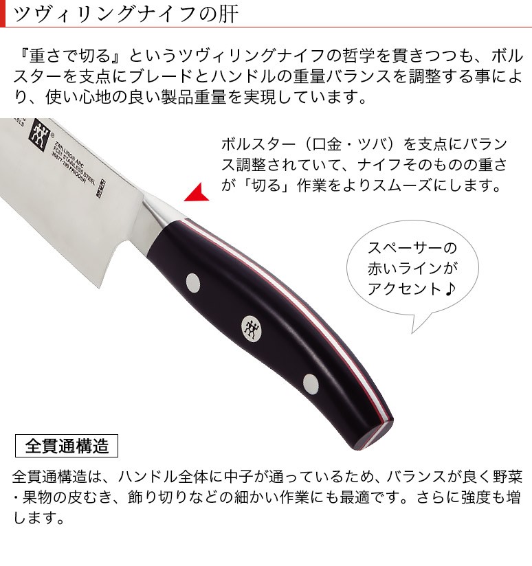 包丁 ナイフ 日本製 Ark アーク 三徳包丁 刃渡り165mm ステンレス 高級 