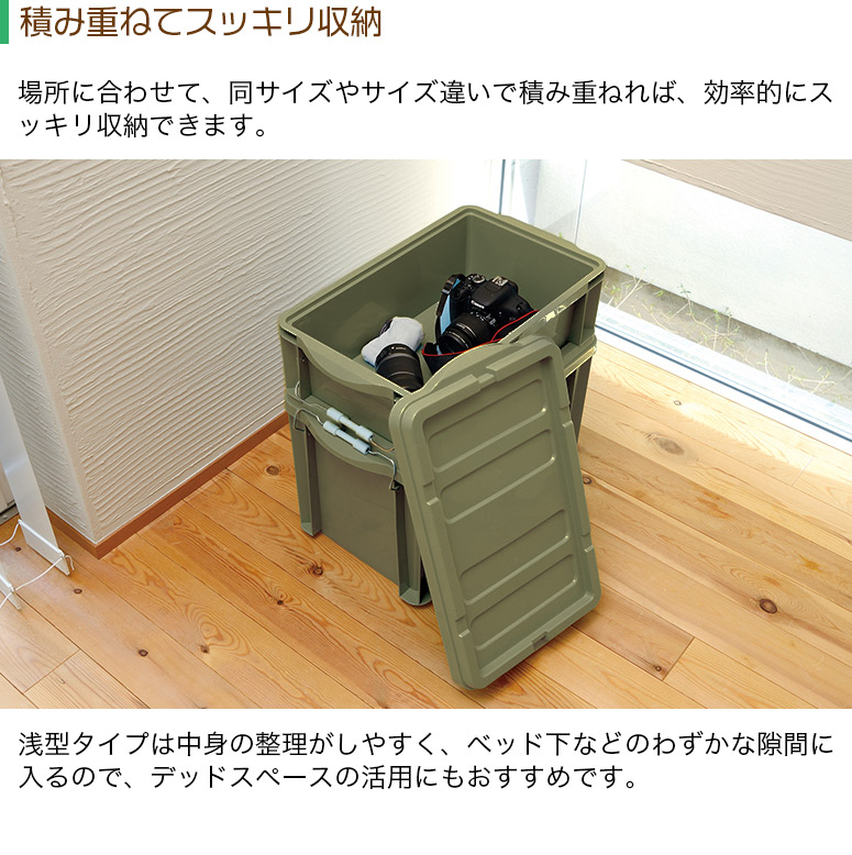 リッチェル（Richell） コンテナボックス ふた付き 収納ボックス