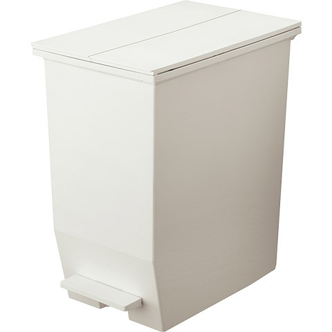 SOLOW ペダルオープンツイン 45L ゴミ箱 両開き ペダルペール ブラック