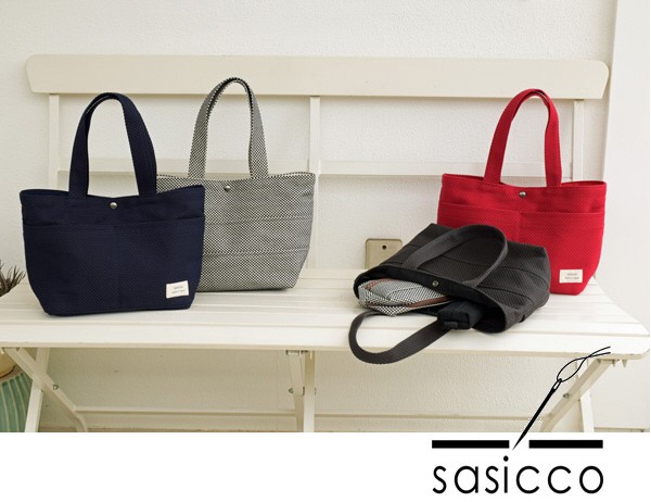 SASICCO 日本製 柔道着の生地を使用した三河木綿バッグ ショルダー