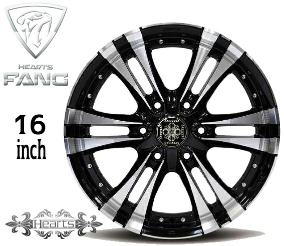 200系 ハイエース FANG16インチ アルミ ホイール 16inch 6穴 16インチ