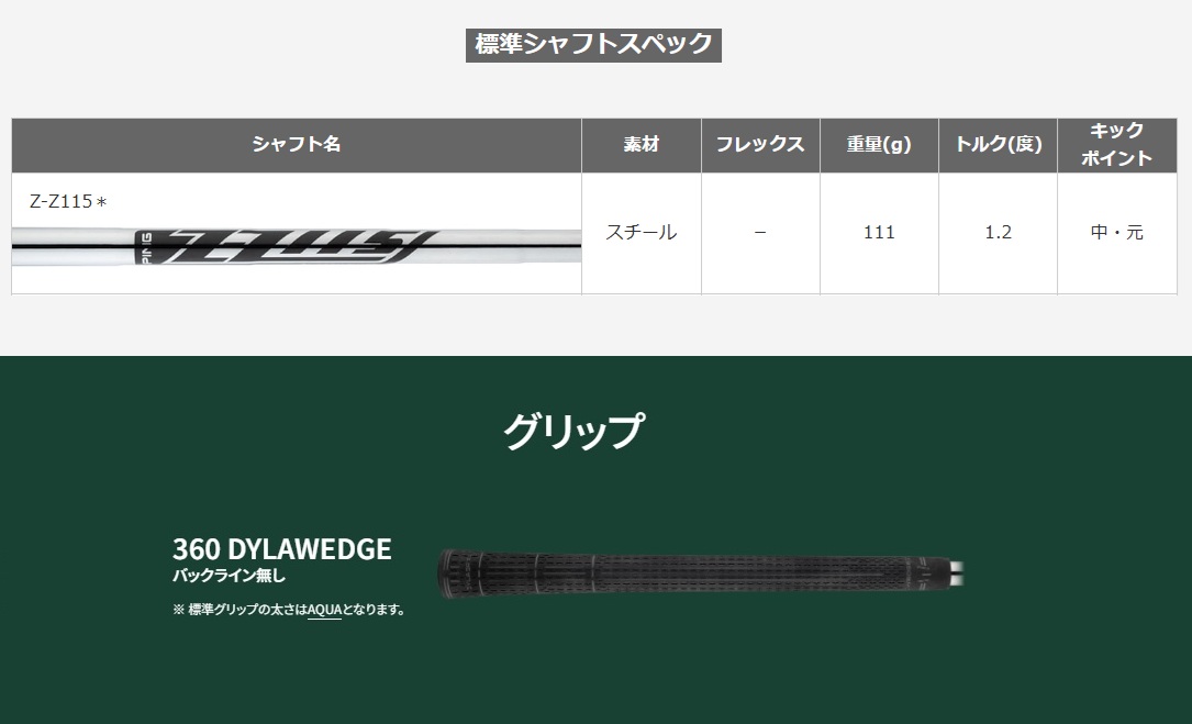 PING（ピン） バンカー BunkR Z-Z115 スチールシャフト ウエッジ