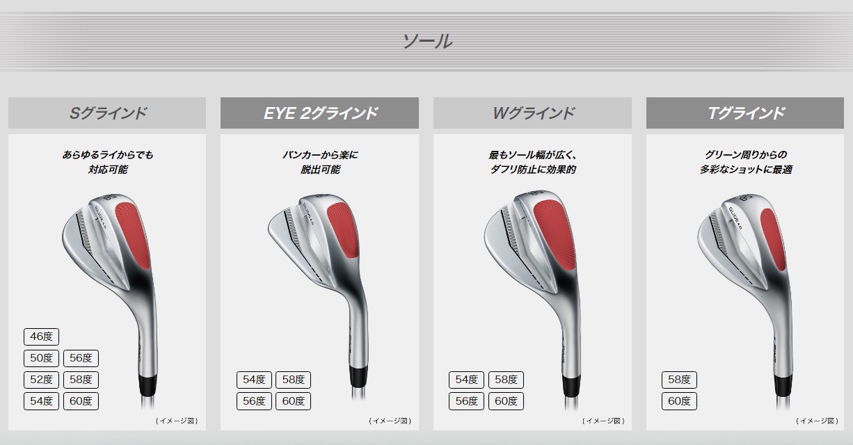 PING(ピン) GLIDE(グライド)4.0 50° 54° 58° セット クラブ