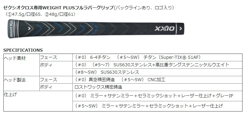 XXIO ゼクシオCROSS クロス2 アイアンセット 8本 R 右 メンズ ゼクシオ クロス アイアン | アイアン | 製品情報 | DUNLOP
