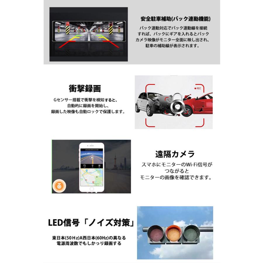ADAS運転支援  ドライブレコーダー  Carplay AndroidAuto 10inch  バックカメラモニター セット カーナビ ポータブルナビ ディスプレイオーディオ 搭載  12V24V｜heartsystem｜19