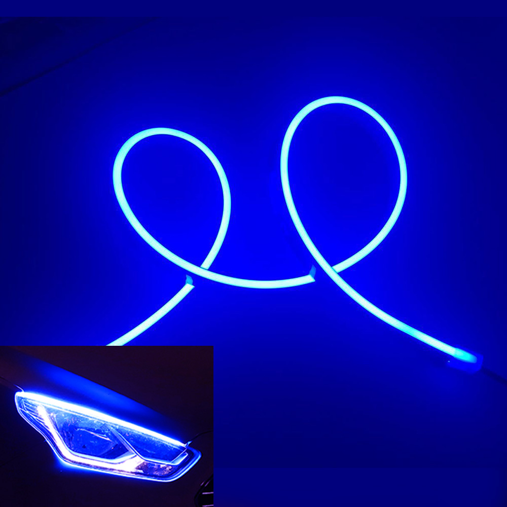 送料無料 薄型 やわらか設計高密度側面発光LEDテープ BANNAI アイライン 間接照明 アンダーライト デイライト ライトアップ  24V  途中カット120cm/2本 全7色 |  | 02