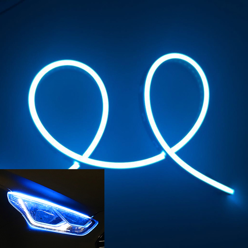 送料無料 薄型 やわらか設計高密度側面発光LEDテープ BANNAI アイライン 間接照明 アンダーライト デイライト ライトアップ  24V  途中カット120cm/2本 全7色 |  | 03