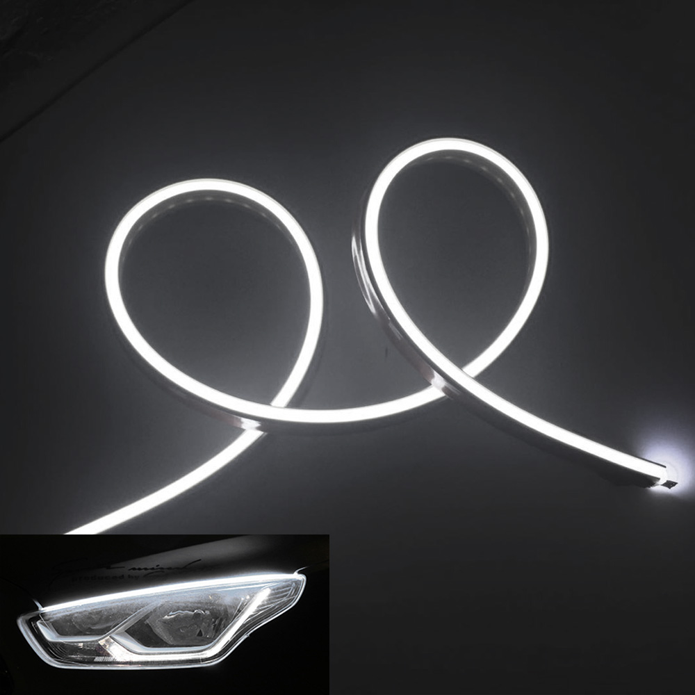送料無料 薄型 やわらか設計高密度側面発光LEDテープ BANNAI アイライン 間接照明 アンダーライト デイライト ライトアップ  24V  途中カット120cm/2本 全7色 |  | 01