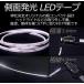 超極薄3.4mm 側面発光 LEDテープライト デイライト 防水IP67 12V/24Vカット可 高密度240SMD/m 内装・外装兼用 ホワイト アイスブルー トラック用 60cm 1本 関連画像1