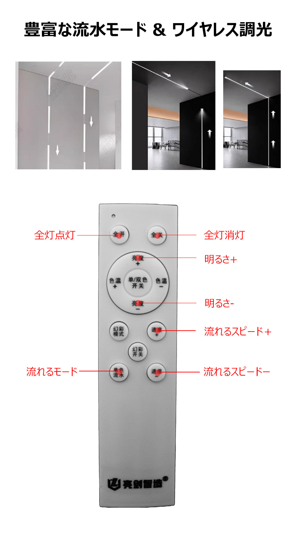 ledテープ 柔らかく光る LEDテープライト 白色 電球色 コンセント 間接照明  AC110V PSE認証済 33m 室内 照明 イルミネーション LEDライト カット可 防水IP68の画像