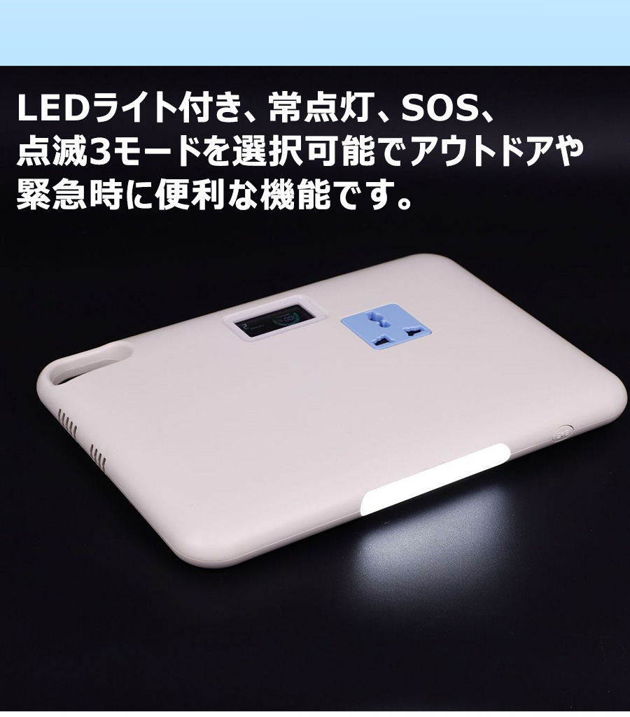 24.4MM超薄型 ポータブル電源 大容量 48000mAh/172.8Wh モバイル
