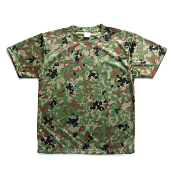 防衛省 自衛隊 PX品 半袖Tシャツ 陸上自衛隊 迷彩 吸水速乾 ユニチカ