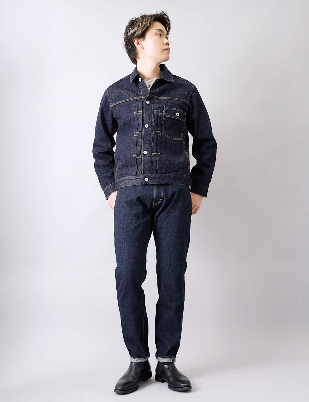 デニムパンツ メンズ セルビッチデニム デニム パンツ ジーンズ