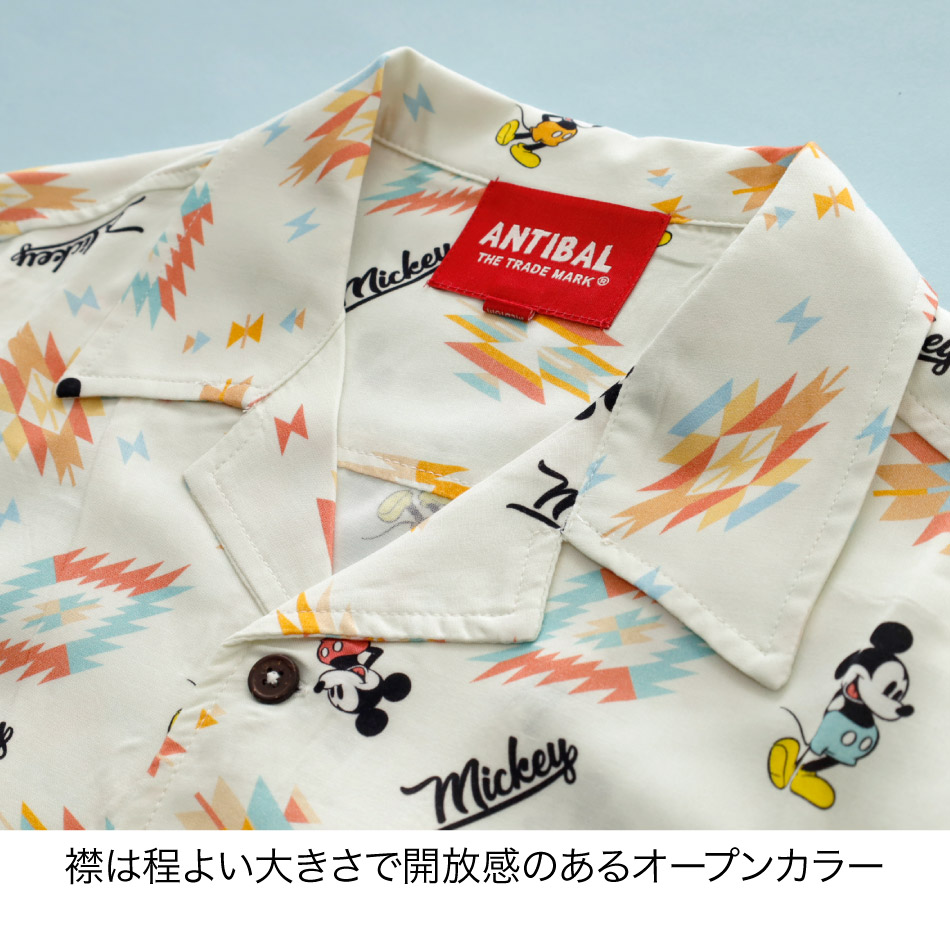 Disney ディズニー ミッキー SH001 アロハシャツ シャツ メンズ