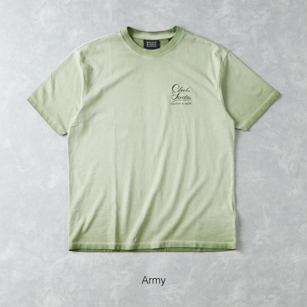 Scotch & Soda(スコッチアンドソーダ)：ガーメントダイ Tシャツ SCOTCH＆SODA 【セール】SCOTCH&SODA スコッチアンドソーダ