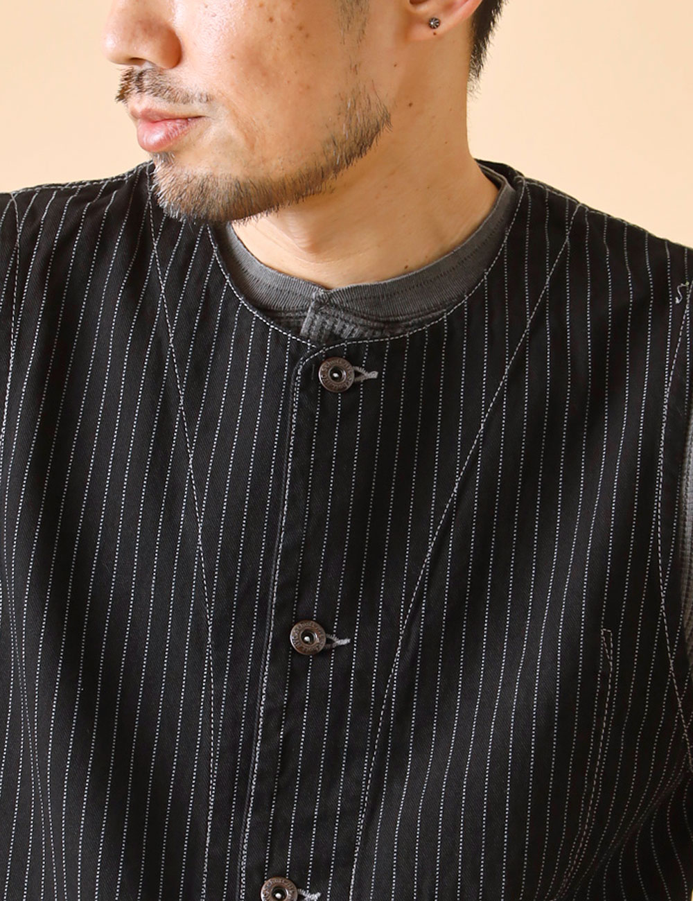 Schott N.Y.C（ショット） Schott ベスト メンズ デニム ヒッコリー