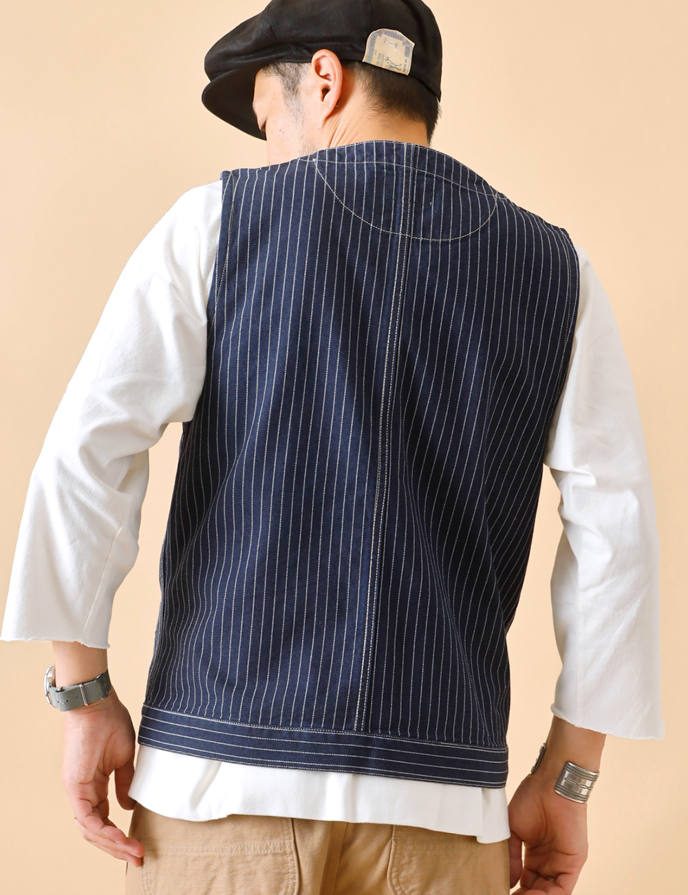 Schott N.Y.C（ショット） Schott ベスト メンズ デニム ヒッコリー