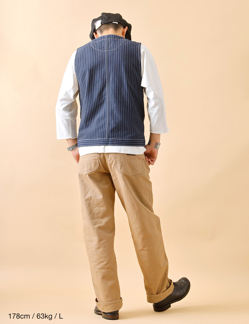 Schott N.Y.C（ショット） Schott ベスト メンズ デニム ヒッコリー
