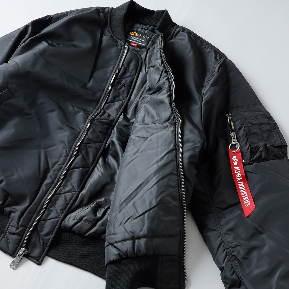 【未使用】アルファインダストリーズ　L2-B　フライトジャケット MA-1 Alpha Industries（アルファ・インダストリーズ） ルーズL-2B ライト