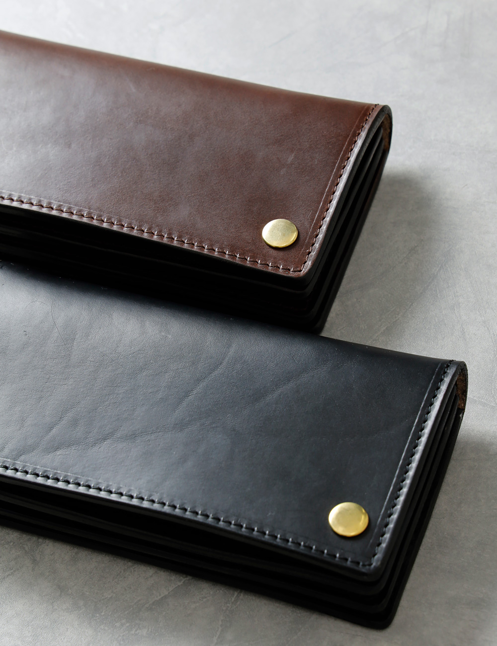 財布 メンズ 長財布 本革 レザー クロムエクセル ロングウォレット