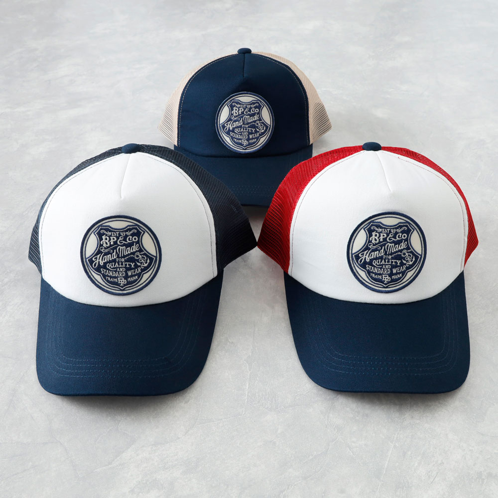 BLUE PORT メッシュキャップ メンズ 大きいサイズ 深め 帽子 野球帽