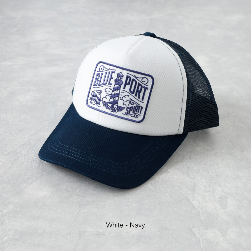BLUE PORT メッシュキャップ メンズ 大きいサイズ 深め 帽子 野球帽