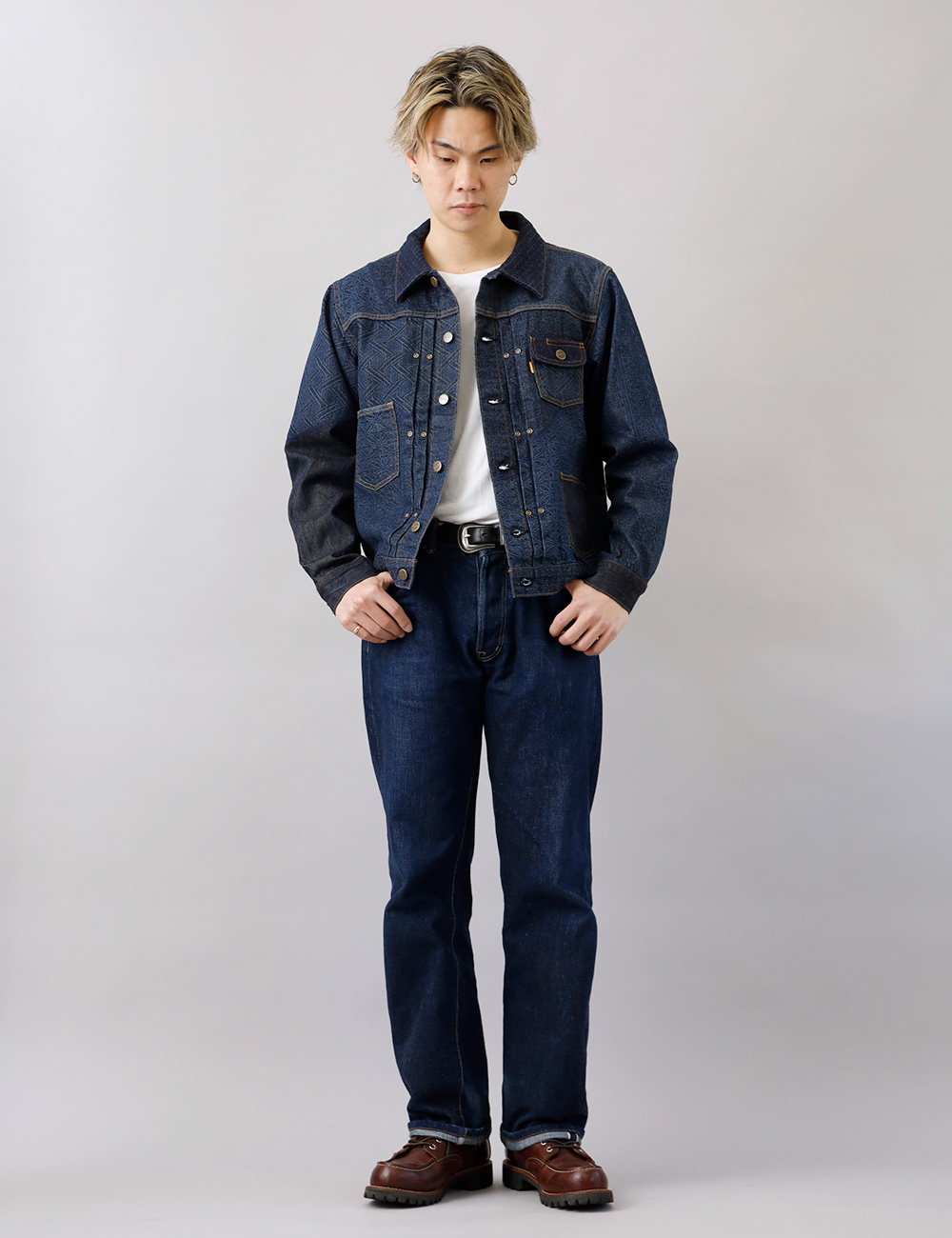 graphzero（グラフゼロ） GZ-ENGJ-0609 デニムジャケット パッチワーク