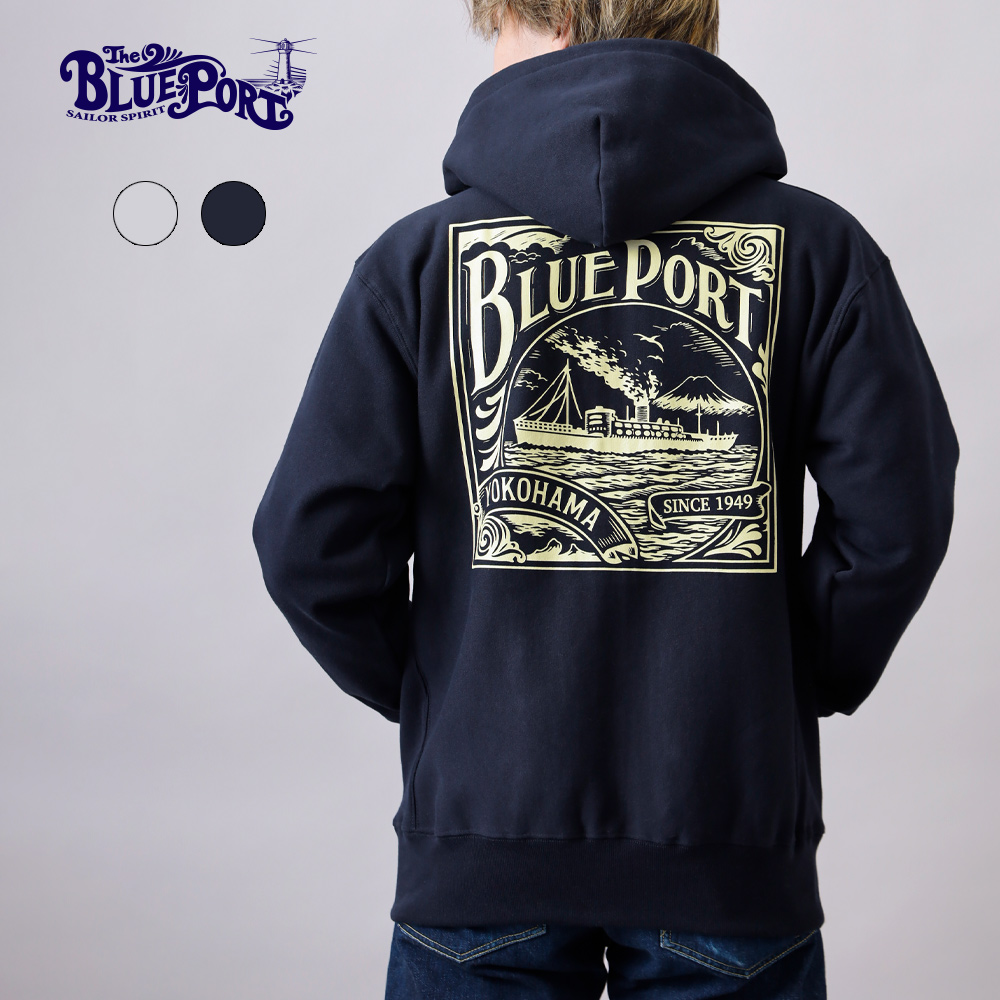 BLUE PORT ジップアップパーカー パーカー メンズ ヘビーウェイト 長袖