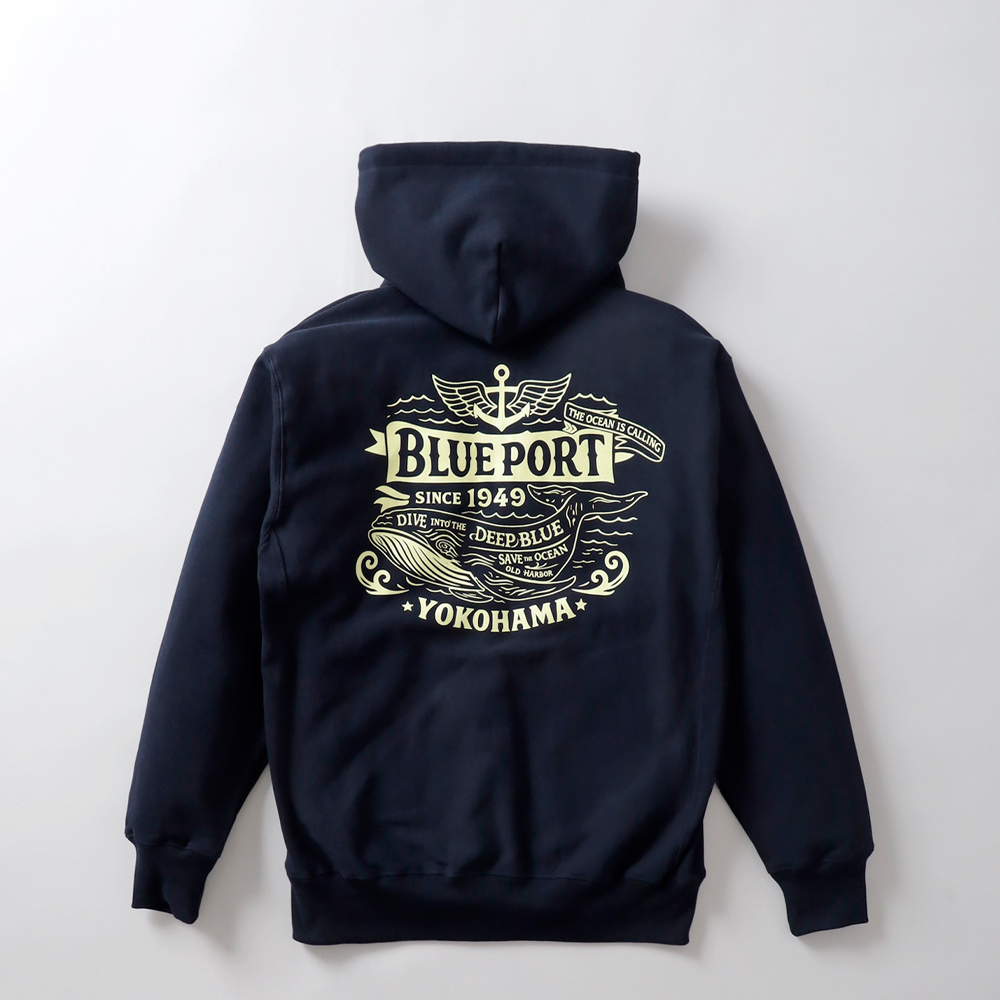 BLUE PORT ジップアップパーカー パーカー メンズ ヘビーウェイト 長袖