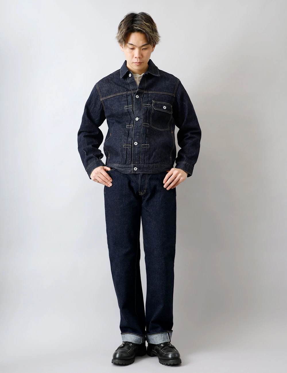 デニムジャケット メンズ アウター ジージャン gジャン 1st 横浜デニム
