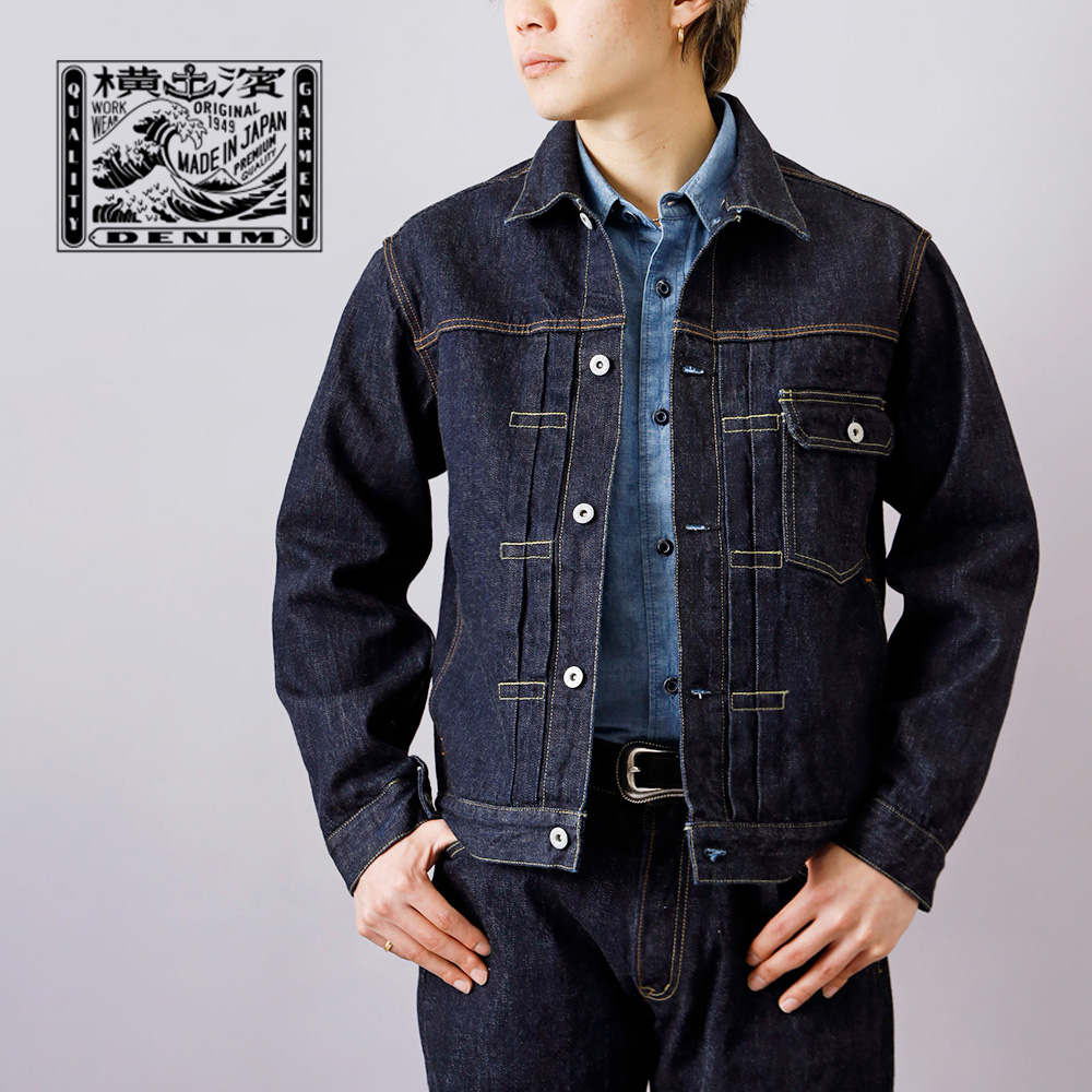 デニムジャケット メンズ アウター ジージャン gジャン 1st 横浜デニム