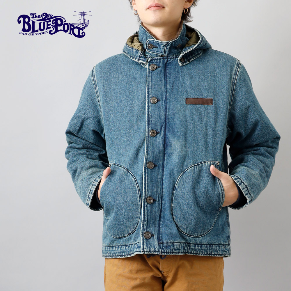 ミリタリージャケット メンズ フェイクレイヤード風 ミリタリー ジャケット ブルゾン フライトジャケット コート デニムジャケット アウター アメカジ お兄系ジャケット Gジャン ジージャン jk029_12.jpg