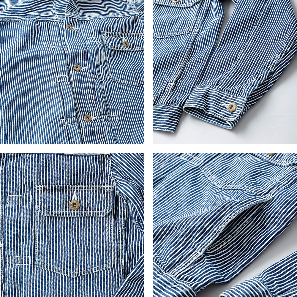 ダックジャケット メンズ ワークジャケット ヒッコリー 1st 大戦モデル