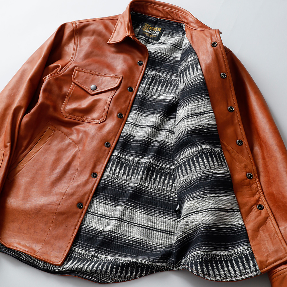 Taichi Murakami タイチムラカミ ホースレザーシャツ ホースレザーシャツ 馬革 日本製 メンズ アウター レザーシャツ