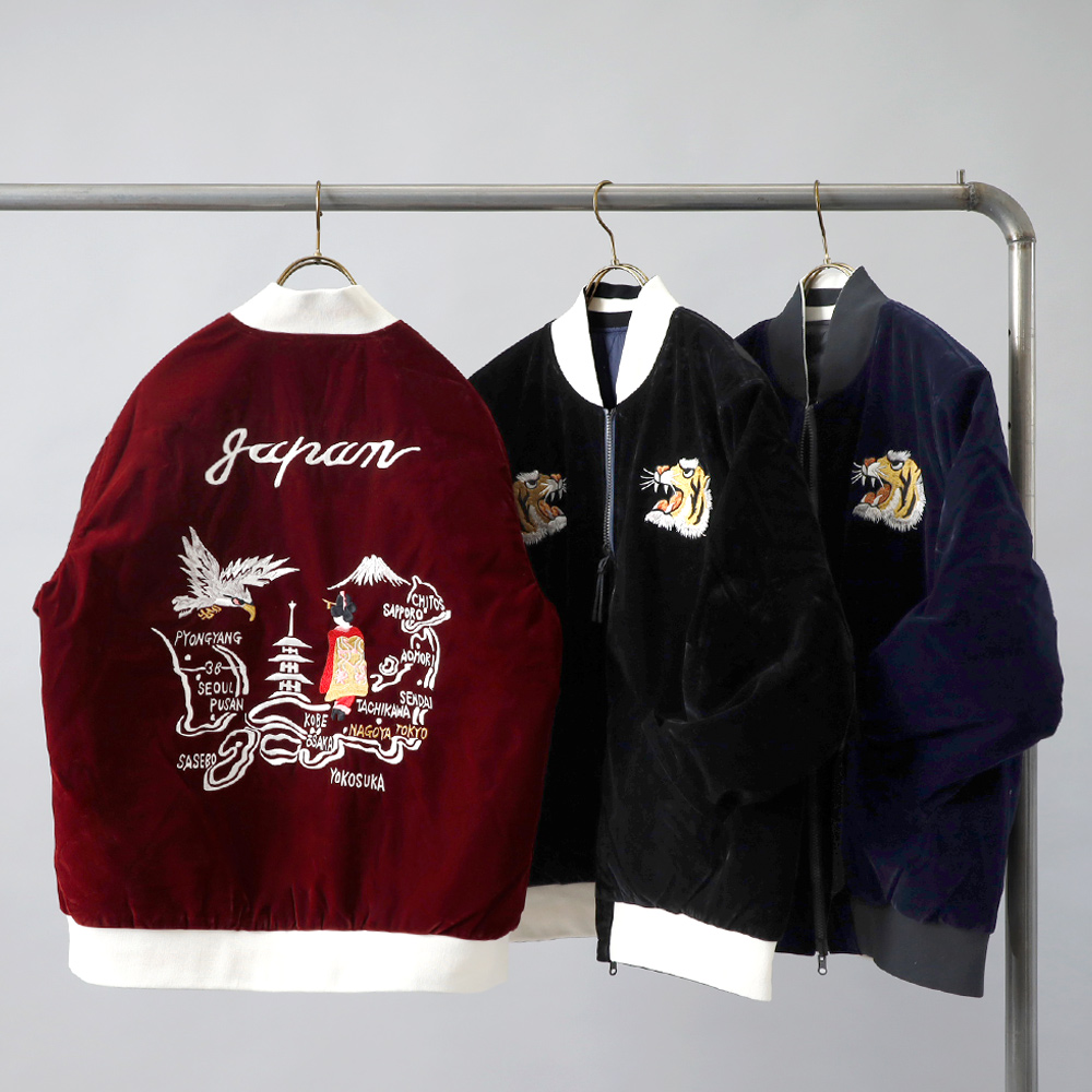 TAION（タイオン） スカジャン リバーシブル ダウンジャケット メンズ