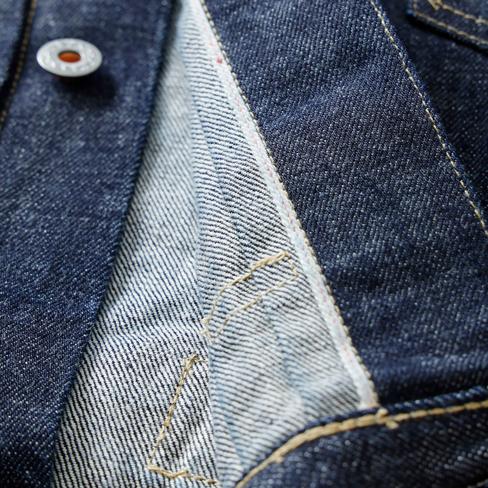 corefighter ジャケット　セルビッチ　パンツ上下セット　XL L セルビッチデニム 3rdタイプ フェード トラッカージャケット | BLUE