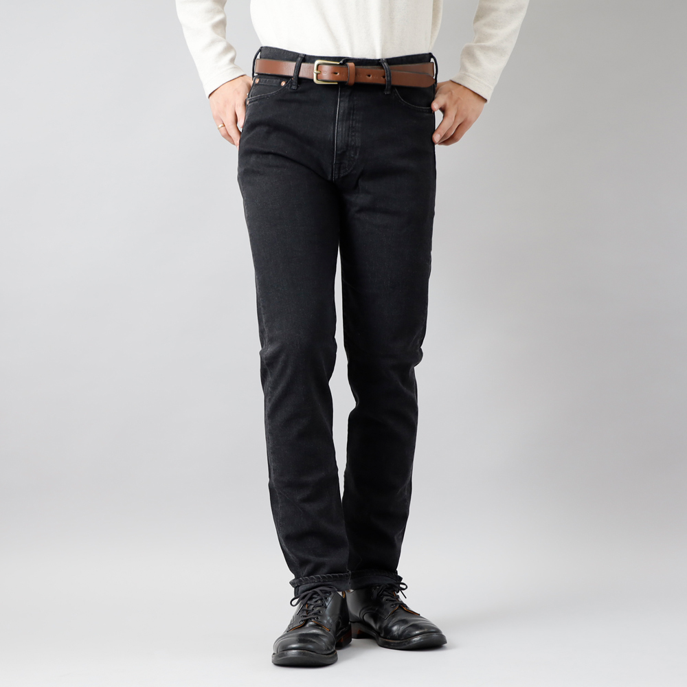 epaブラックデニム ジーンズ メンズ ブラック デニム 国産 横浜 湘南 スリム テーパード