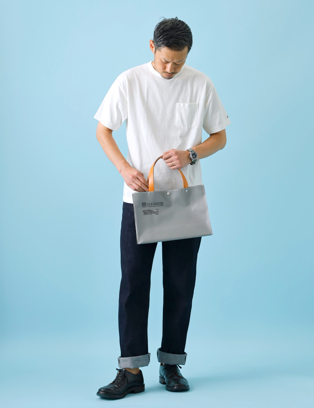 森野帆布 トートバッグ メンズ レディース 帆布 A4 小さめ 栃木レザー