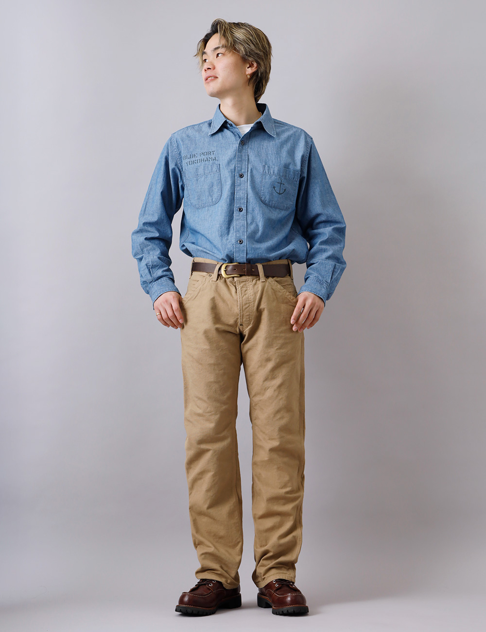 BLUE PORT ダックパンツ メンズ ワークパンツ チノパンツ ズボン