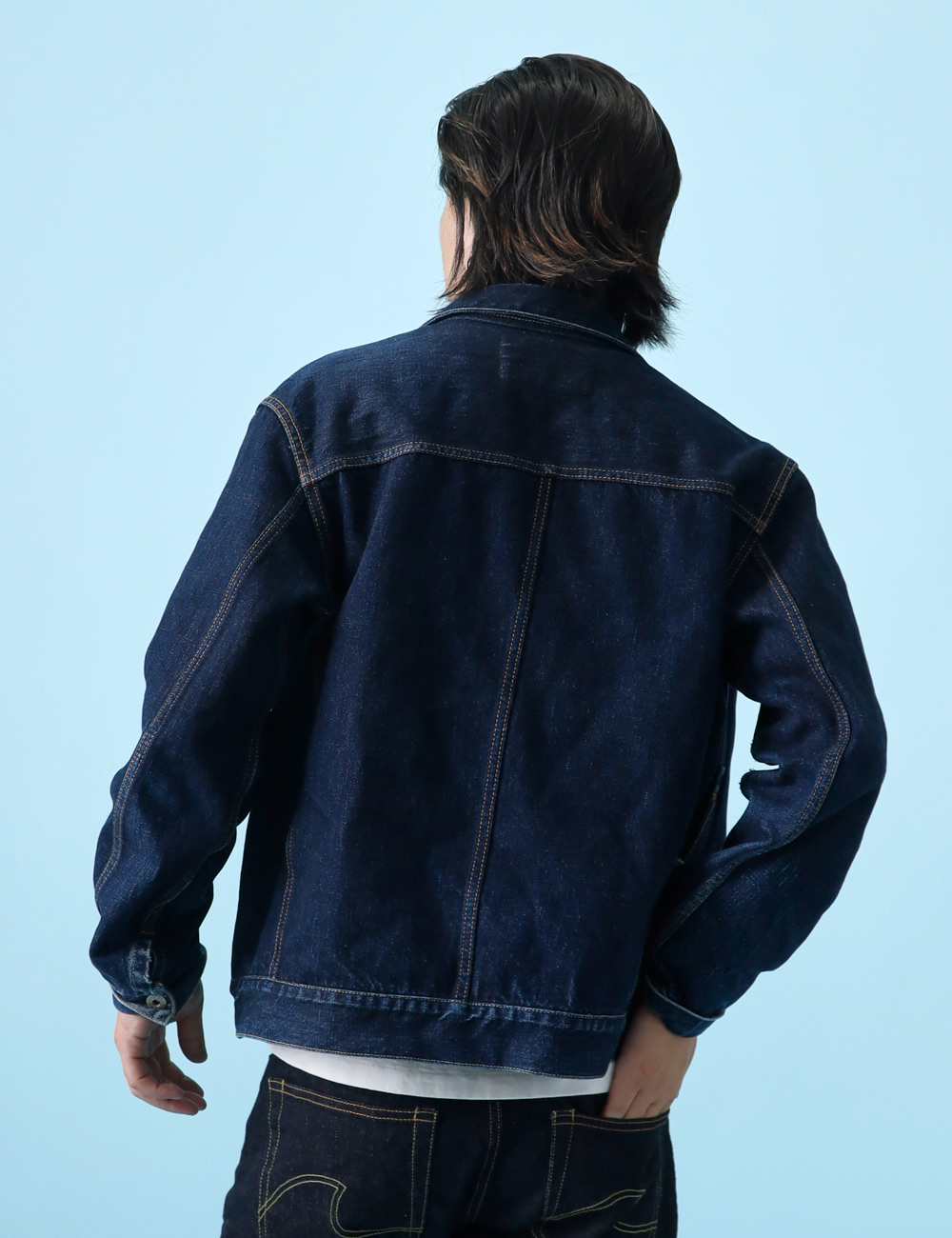 濃紺 Japan Blue Jeans セルビッチ デニムジャケット 38 デニム メンズ ジャケット セルビッチ 1st 岡山児島 日本製 横濱デニム