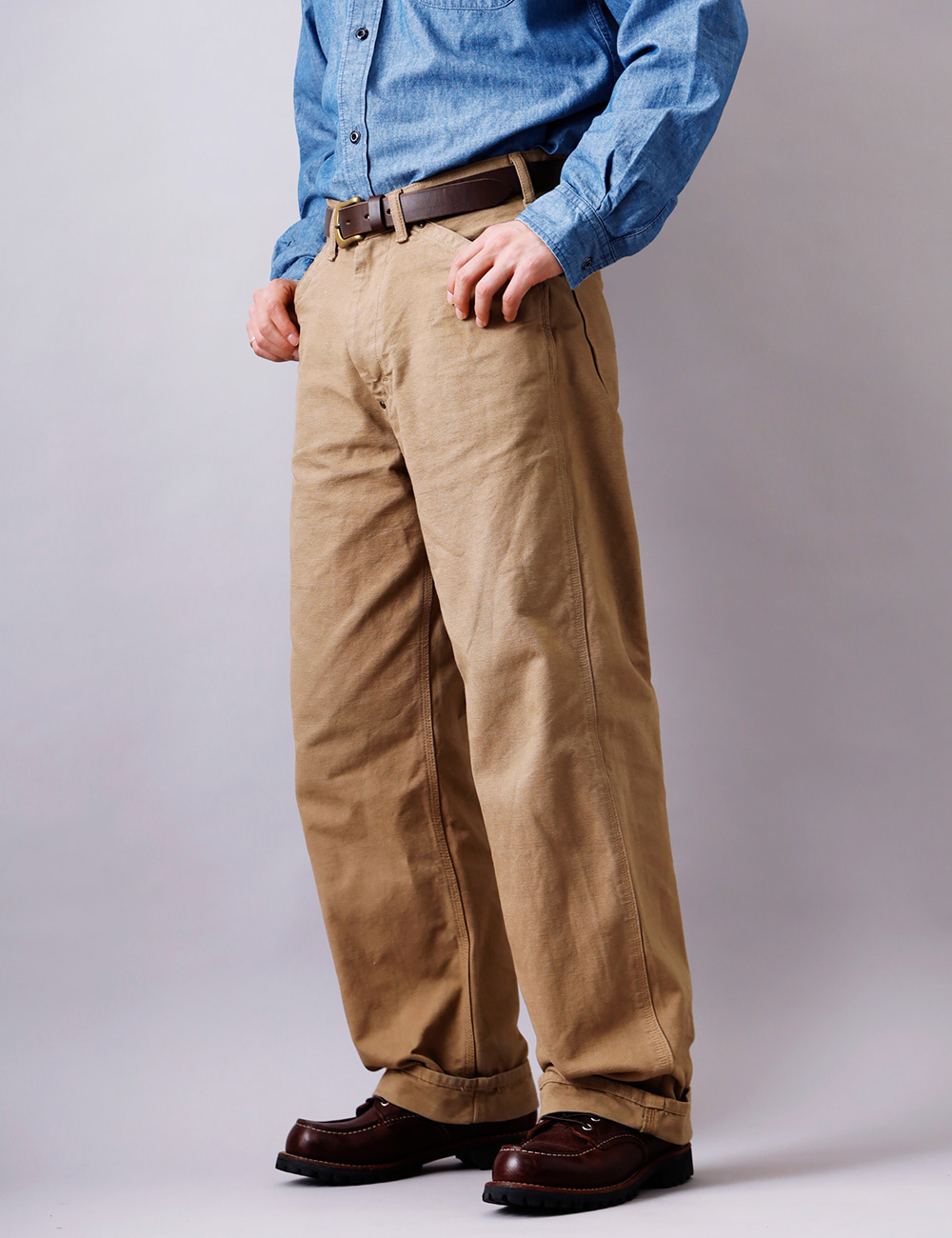 BLUE PORT ワイドダックパンツ メンズ ワークパンツ パンツ ボトムス