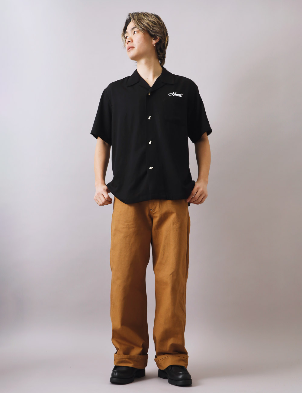 BLUE PORT ワイドダックパンツ メンズ ワークパンツ パンツ ボトムス
