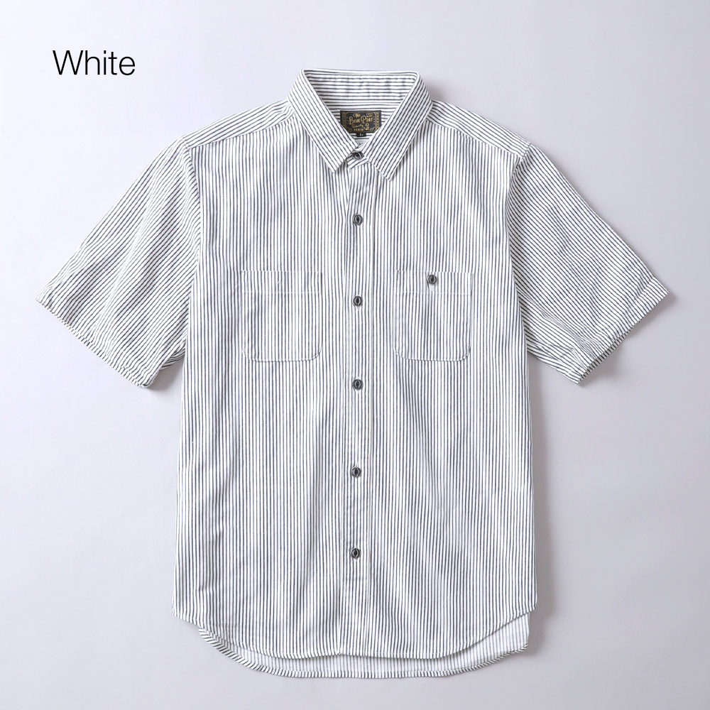 BLUE PORT 10%OFF！ファミリーセール！ ヒッコリー 半袖ワークシャツ