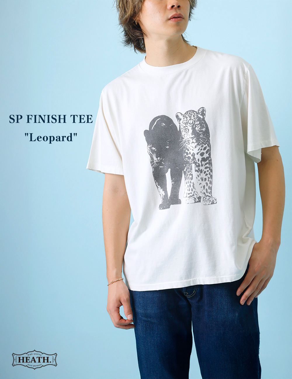 REMI RELIEF（レミ レリーフ） Tシャツ メンズ 半袖 レオパード 硫化