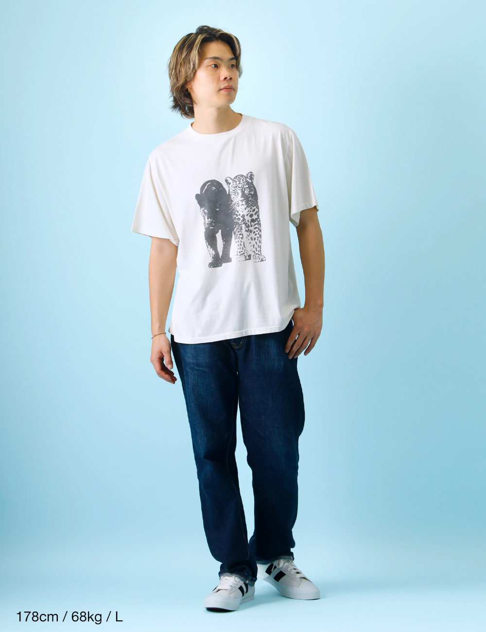REMI RELIEF（レミ レリーフ） Tシャツ メンズ 半袖 レオパード 硫化